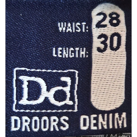 NWT Droors Denim The "Stencil 2" Button Fly Jean Men's Size 28x30 - Picture 4 of 4